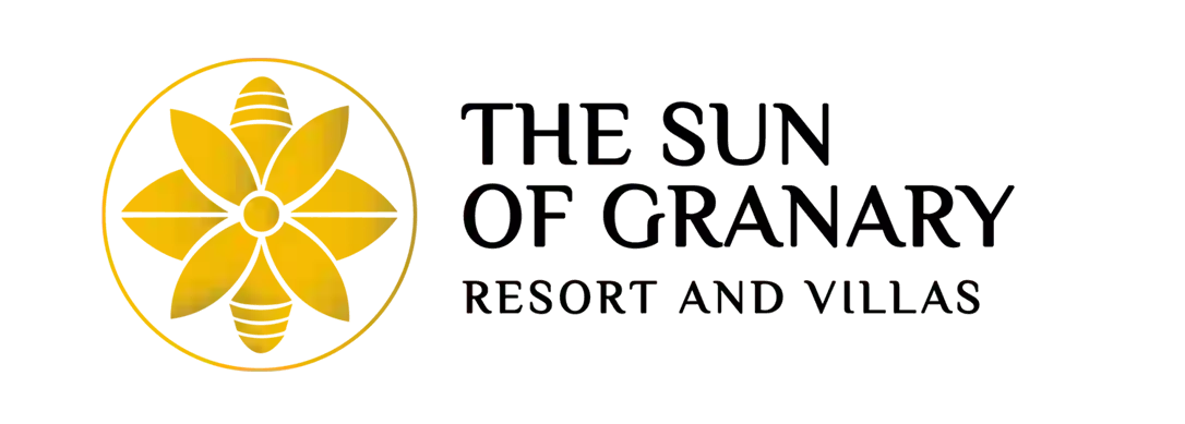 Logo the sun of granary resort and villas ubud