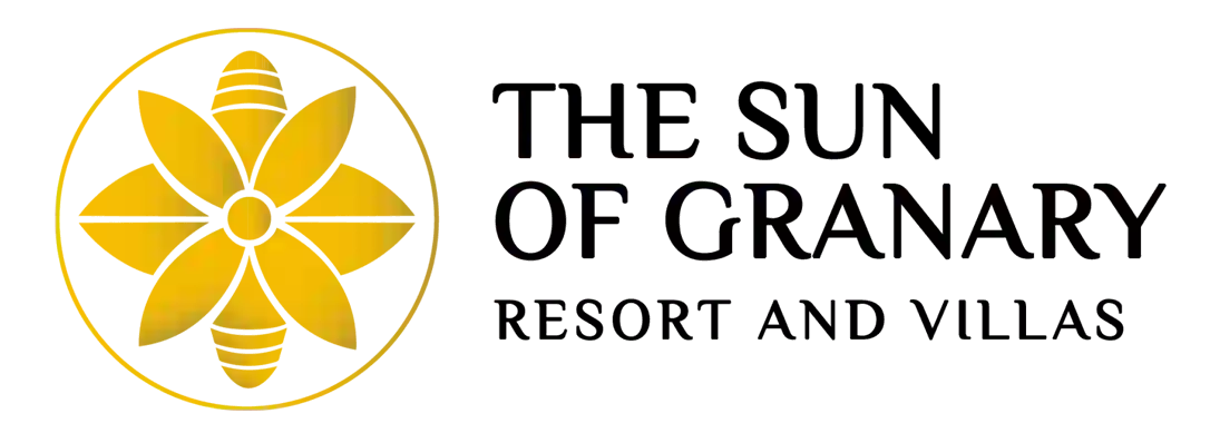 Logo the sun of granary resort and villas ubud