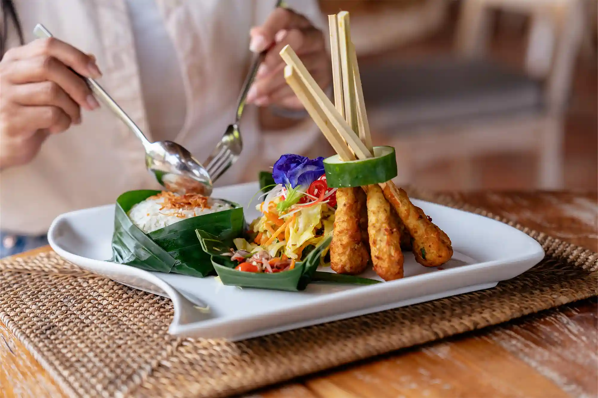 Heritage of Nusantara dining offer at kunang-kunang restaurant by the sun of granary ubud
