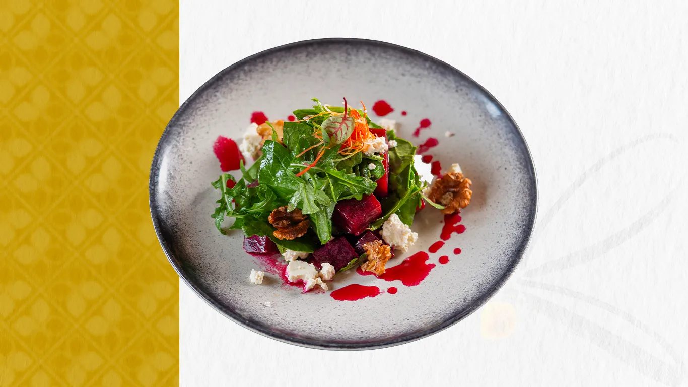 Roasted Beetroot and Spinach Salad