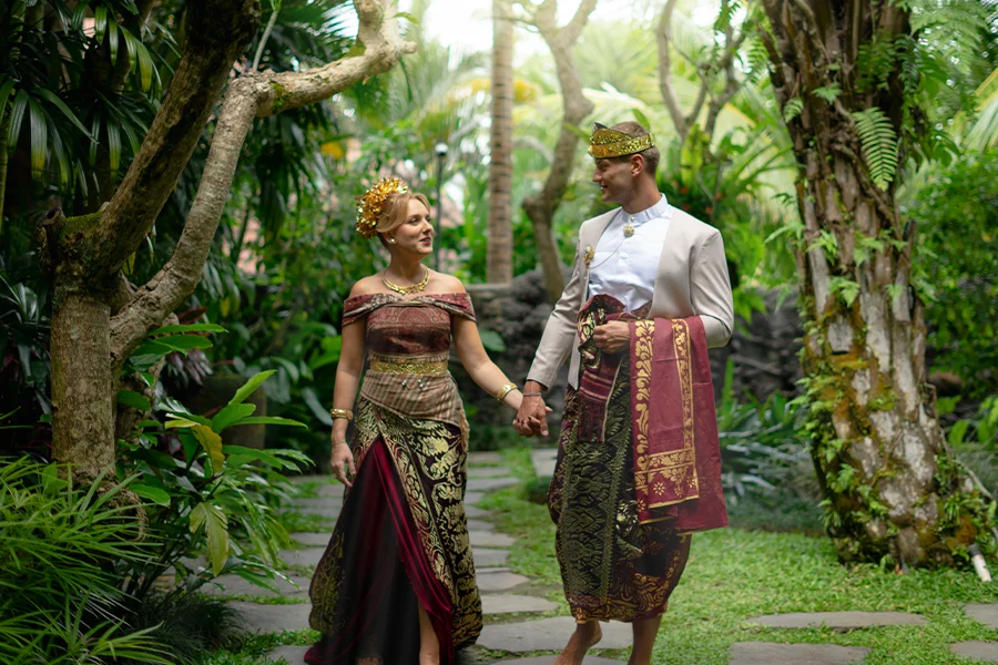 Balinese Traditional Attire Experience at the sun of granary ubud