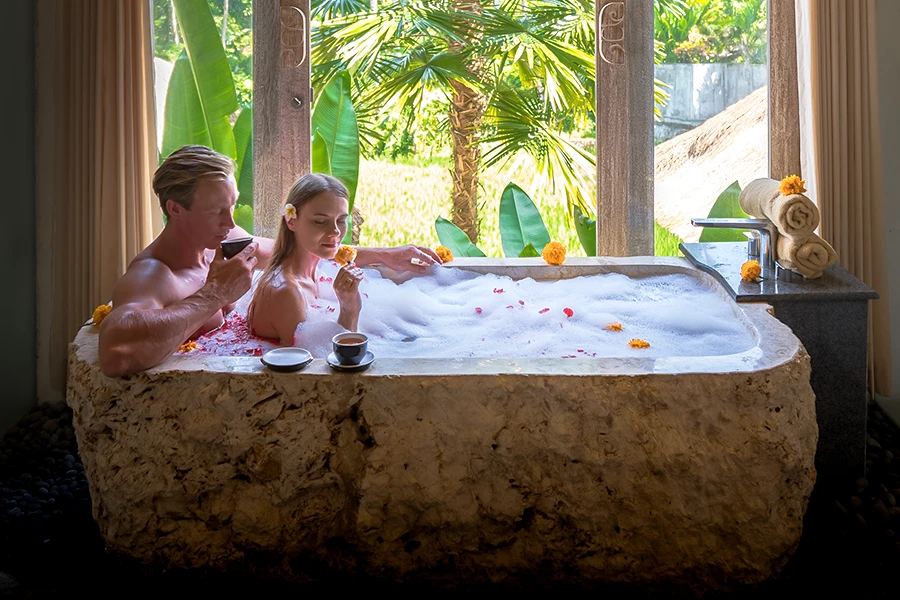 Lingga Yoni treatment at tejas spa the sun of granary ubud bali