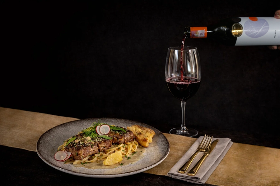 Steak Au Poivre Pasta at Kunang-kunang restaurant