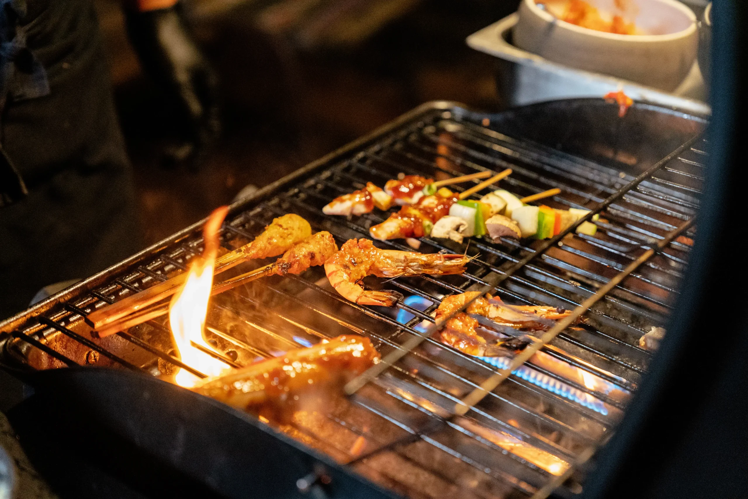 Grill and Chill private barbecue beside a villa pool