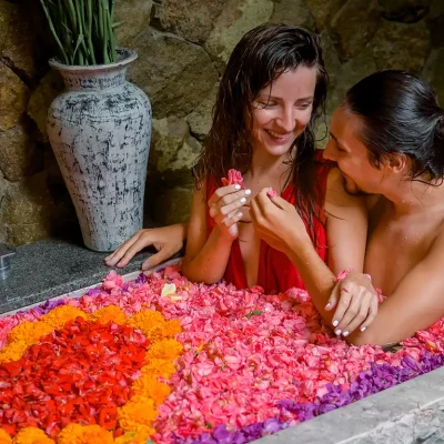 Romantic Flower Bath Treatment by Tejas Spa at The Sun of Granary Ubud