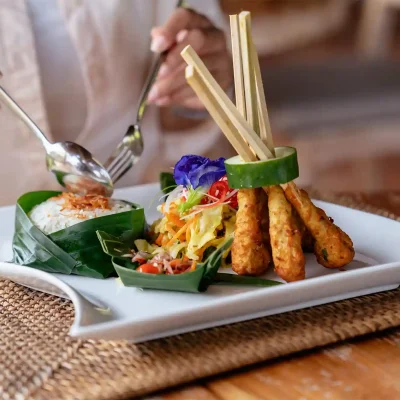Heritage of Nusantara dining offer at kunang-kunang restaurant by the sun of granary ubud