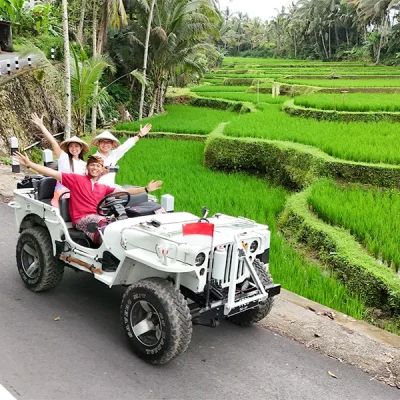 bali Jeep tour at the sun of granary ubud