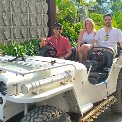 bali Jeep tour at the sun of granary ubud