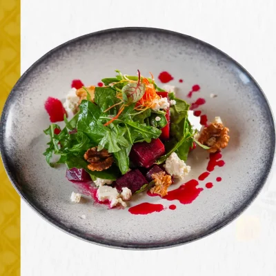 Roasted Beetroot and Spinach Salad