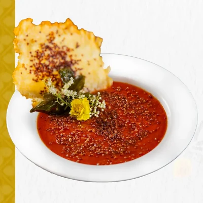 Roasted Quinoa and Tomato Soup