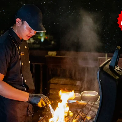 Tropical BBQ Seafood Feast at Kunang-Kunang restaurant ubud